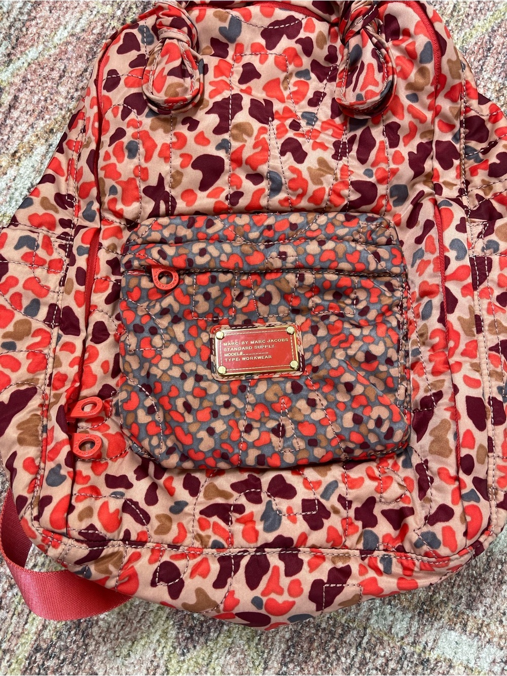 Marc by Marc Jacobs Printed Nylon Quilted Backpack - Picture 2 of 6